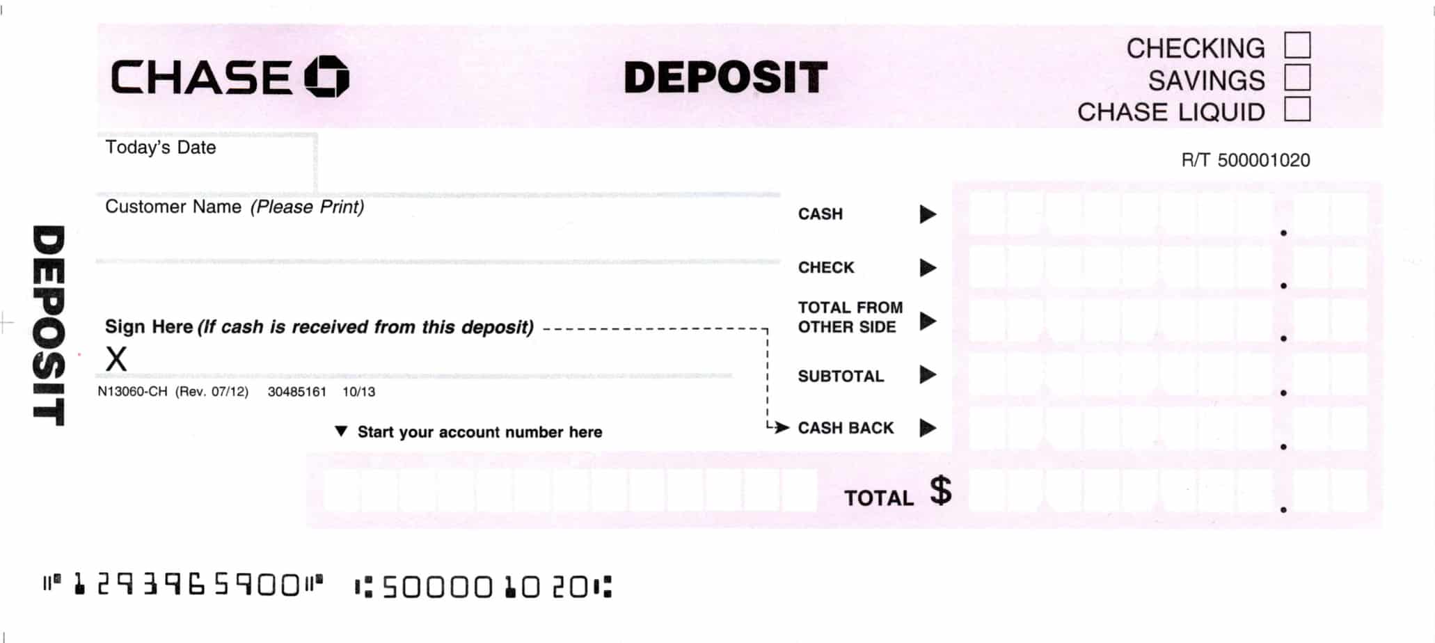 5 Bank Deposit Slip Templates - Excel xlts