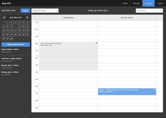 conference room schedule template preview 2