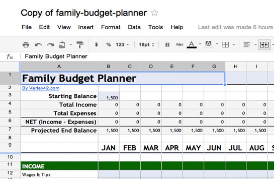 financial plan template preview 4