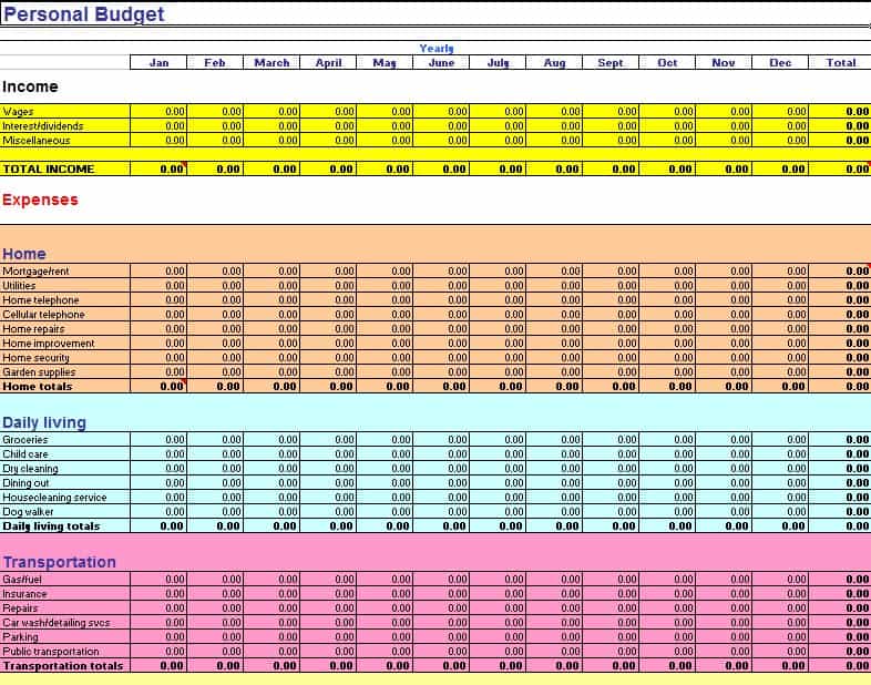 excel budget sheet excel budget sheet