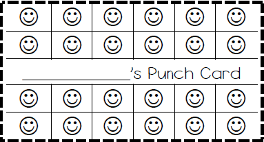 punch card template preview 11