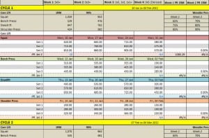 weight training spreadhseet template 3