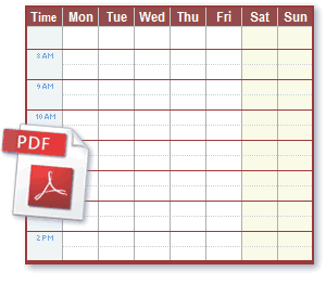 work schedule template preview 1