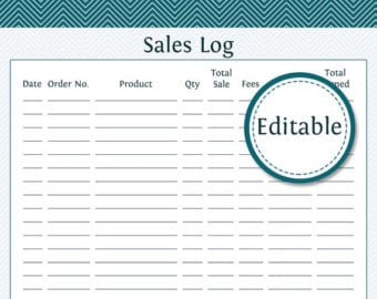 sales log template 33