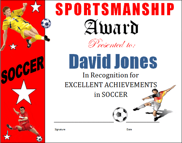 Sports Day Certificate Templates Free