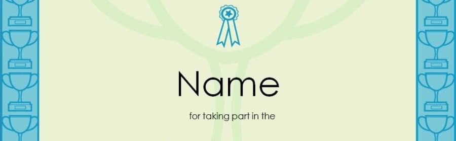 Certificate of Participation Template