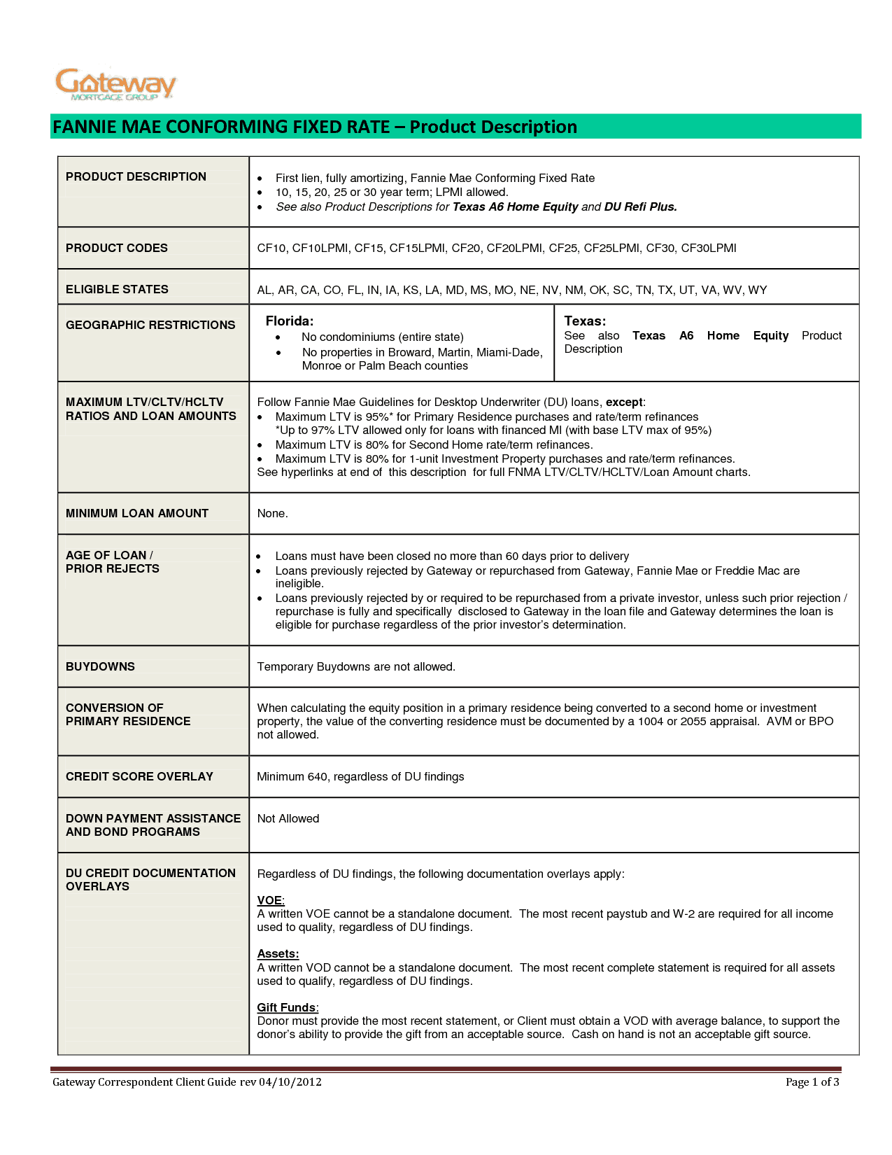 3 Product Description Templates - Word Excel Formats