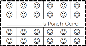 punch card template microsoft word editable