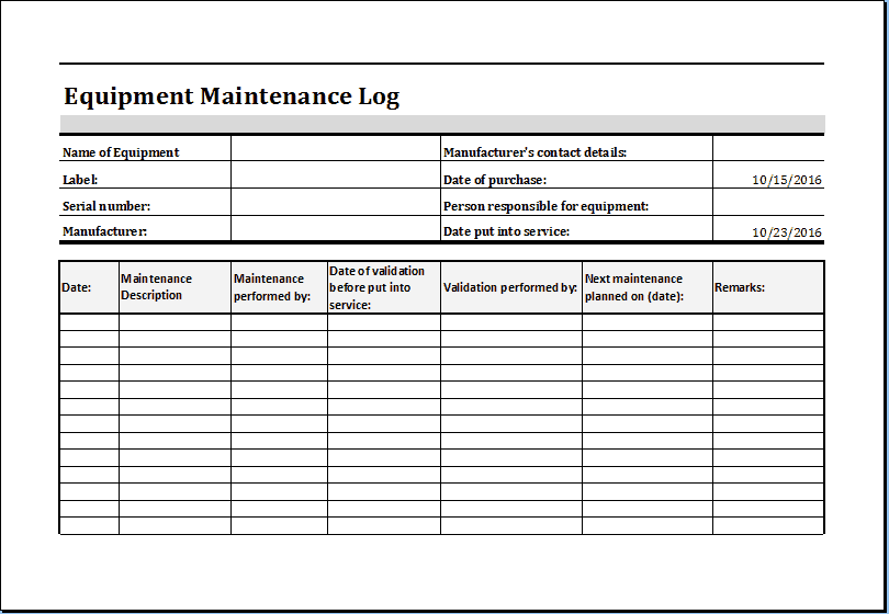 4 Maintenance Templates Word Excel Formats 4-maintenance-templates-word-excel-formats
