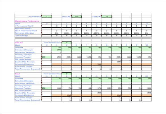 11+ Free Production Scheduling Templates - Word Excel Formats