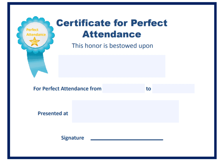 20 Editable Certificate of Attendance Templates in MS WORD Word Excel