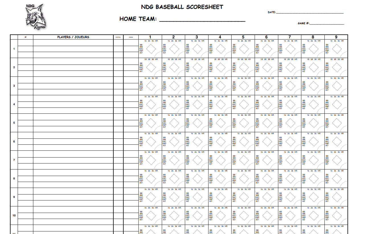 homework schedule template