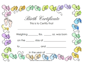 Download 28+ FREE Birth Certificate Templates [WORD &amp; PDF] - Word Excel ...