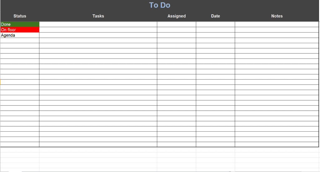 Printable To Do List Template preview