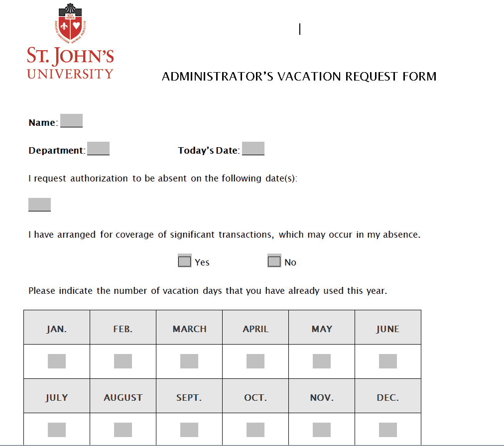 27+ Editable Vacation Request Form Templates